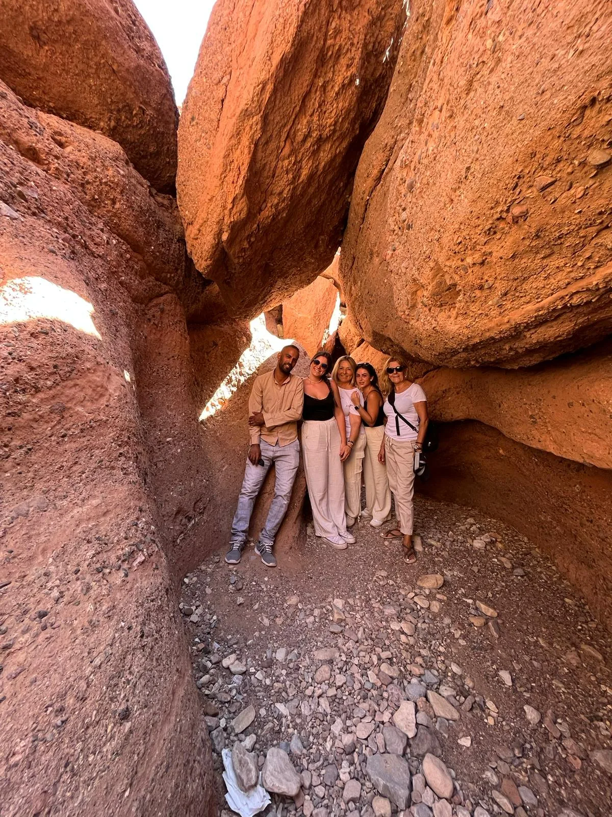 Camel trekking in Moroccan desert